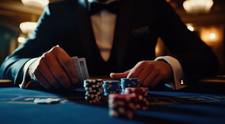 Meja roulette Playtech dengan bola dan roda yang berputar